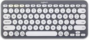 img 2 attached to Прозрачная накладка для клавиатуры Logitech Bluetooth Multi-Device Keyboard K380 (модель: K380) из силикона Ультратонкая защитная пленка (для Logitech K380)