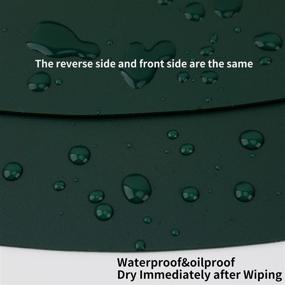 img 1 attached to 🌊 Waterproof Resistant Anti-Skid Irregular Placemats