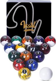 img 4 attached to 🎱 Enhance Your Gaming Experience with VSSAL Marble-Swirl Style Billiard Balls Set: Premium Pool Table Balls, 16 Ball Set