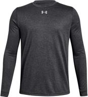 👕 футболка с длинным рукавом under armour metallic: стильная одежда для мальчиков для высокой производительности и стиля логотип