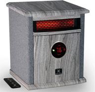 🔥 heat storm hs-1500-ilodg gray cabinet heater, compact size: 15"h x 13.5"w x 11"d logo