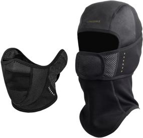 img 4 attached to KINGBIKE Balaclava Motorcycle Waterproof Micro Polar