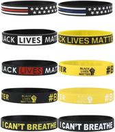 black lives matter bracelet: silicone wristbands in set of 10 - black rubber bangle bracelets logo