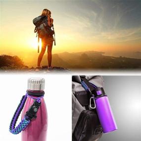 img 3 attached to Convenience at its Best: Creative-Idea Travel Braided Simple Water Bottle 🏕️ Handle Strap for Hydro Flask - Perfect Companion for Hiking, Camping, and More!