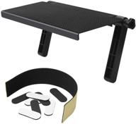 📺 wall-mounted tv cable box shelf: 13 inch ahier tv top shelf for cable boxes, media boxes, game consoles – black | also mounts on desktop computer monitor logo