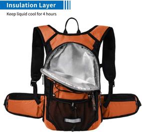 img 3 attached to MIRACOL Hydration Backpack Bladder Insulation Outdoor Recreation and Accessories