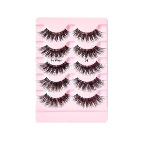 img 1 attached to 👁️ KISS I ENVY Multi Pack Wispy 3D Eyelashes 08 KPEM67