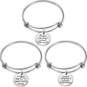 img 4 attached to 🎁 AGR8T 3pcs Bangle Bracelets: Thoughtful Gifts for Teachers on Teachers Day - Celebrate the Dedication of Educators with Style!