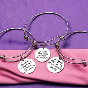 img 1 attached to 🎁 AGR8T 3pcs Bangle Bracelets: Thoughtful Gifts for Teachers on Teachers Day - Celebrate the Dedication of Educators with Style!