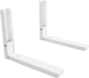 img 4 attached to AVF EM60W-A Universal Wall-Mounted Microwave Brackets (Set Of 2) - White