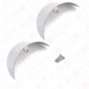 img 3 attached to 🚦 HTTMT MT325-020-CD Хромированные козырьки поворотных сигналов для Harley Davidson: совместимы с FXRT (1986-1992), FLST (1986-1990), FLSTC (1988-настоящее время), FLHR (1994-настоящее время)