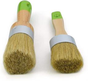 img 1 attached to 🖌️ MAXMAN Furniture Chalk & Wax Paint Brush - Ideal for DIY Painting and Waxing, Milk Paint, Stencils - Features Natural Bristles for Home Decor
