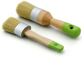 img 3 attached to 🖌️ MAXMAN Furniture Chalk & Wax Paint Brush - Ideal for DIY Painting and Waxing, Milk Paint, Stencils - Features Natural Bristles for Home Decor