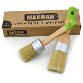 img 4 attached to 🖌️ MAXMAN Furniture Chalk & Wax Paint Brush - Ideal for DIY Painting and Waxing, Milk Paint, Stencils - Features Natural Bristles for Home Decor