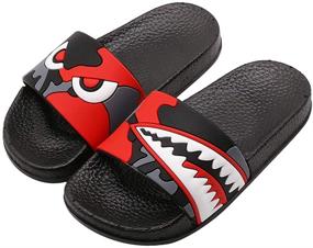 img 4 attached to 👞 Namektch Anti-Slip Lightweight Sandals Slippers for Boys' Shoes