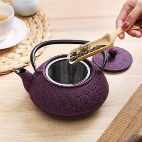 img 2 attached to Purple Teapot with Enamel Lining and Infuser: A Perfect Blend of Style and Function