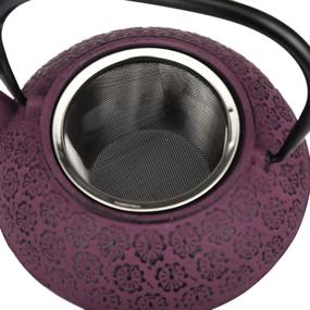 img 1 attached to Purple Teapot with Enamel Lining and Infuser: A Perfect Blend of Style and Function