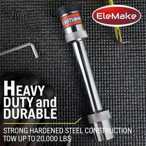 img 3 attached to 🔒 Elemake Trailer Hitch Lock - Heavy-Duty 5/8" Pin Lock for Class III, IV, V Hitches - 20,000LBS Towing Capacity - Ideal for Tow Trucks, Boats, Bikes