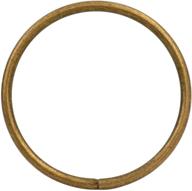 🔒 high-quality generic metal bronze large size annular ring buckle - pack of 4 - perfect for loop ring strap keeping - 3" inside diameter logo