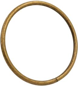 img 3 attached to 🔒 High-Quality Generic Metal Bronze Large Size Annular Ring Buckle - Pack of 4 - Perfect for Loop Ring Strap Keeping - 3" Inside Diameter