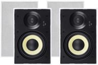 monoprice - 134708 2 way in-wall speakers - 6 logo