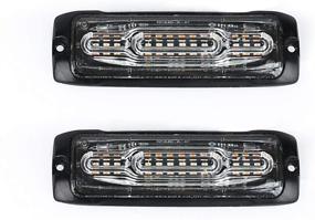 img 3 attached to 💡 High-Intensity Blue 12W 12-LED Emergency Strobe Light Bar - Universal 12V-24V Construction Beacon