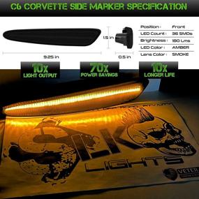 img 3 attached to SLK Lights Chevrolet Corvette 2005 2013 Sidemarker Lights & Lighting Accessories