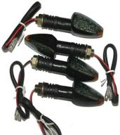 противотуманные фары для мотоцикла с led-сигналами поворота для yamaha honda suzuki kawasaki harley davidson ducati bmw ktm buell aprilia triumph - комплект из 4 штук логотип