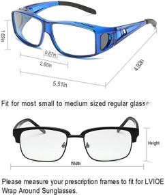 img 2 attached to LVIOE Fit Over Blue Light Blocking Glasses And Computer Eyewear- Wear Over Prescription Glasses/ Reading Glasses/ RX Glasses