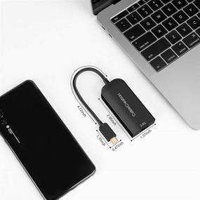 img 1 attached to 💻 CableCreation USB C 3.1 to RJ45 2.5 Gigabit LAN Ethernet Cable Adapter for MacBook, Chromebook, Windows 10, 8, Mac OS - Black