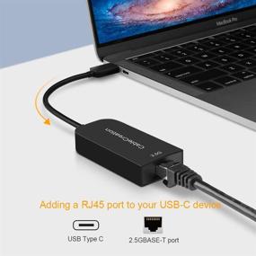 img 3 attached to 💻 CableCreation USB C 3.1 to RJ45 2.5 Gigabit LAN Ethernet Cable Adapter for MacBook, Chromebook, Windows 10, 8, Mac OS - Black