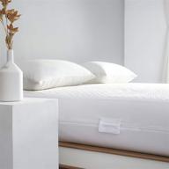 🛏️ waterproof queen size mattress protector cover with zipper closure - 360° removable zippered top encasement for 10-13'' deep mattresses logo