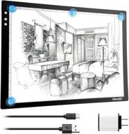 🔍 a3 magnetic light box for artcraft tracing and diamond painting: usb powered, physical buttons control, perfect for tattoo pad animation, sketching, designing, stenciling, x-ray viewing logo