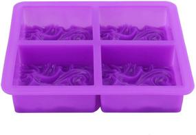 img 2 attached to 🌊 Jucoan 2 Pack Ocean Wave Silicone Soap Mold - Versatile 4 Cavities 3.5 oz Rectangle Shape for Soap, Lotion Bars, Bath Bombs, Chocolate, Jelly, Cake - DIY Craft Supplies for Fun and Creativity