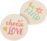 choose cursive floral ceramic coaster logo