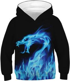 img 4 attached to Hoodies Pullover Sweatshirts Pocket Graphic Boys' Clothing and Fashion Hoodies & Sweatshirts