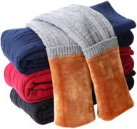 👖 tengo winter fleece leggings for girls - girls' clothing leggings logo