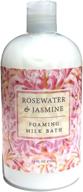 🛁 наслаждайтесь блаженным купанием: greenwich bay rosewater jasmine пенящаяся молочная ванна с сывороткой, маслом ши и какао-маслом 16 унций логотип