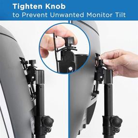 img 1 attached to 🖥️ Mount-It! Vertical VESA Monitor Mount with Telescoping Pole - Adjustable Stand for 19-30 Inch Screens