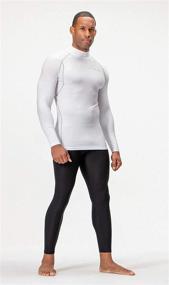 img 1 attached to 👕 Men's Athletic Turtle Neck Long Sleeve Compression Shirts - Set of 2~3 for DevOps