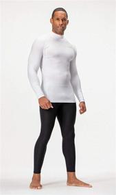 img 3 attached to 👕 Men's Athletic Turtle Neck Long Sleeve Compression Shirts - Set of 2~3 for DevOps