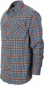 img 2 attached to Gioberti Western Brushed Checkered Charcoal Men's Clothing