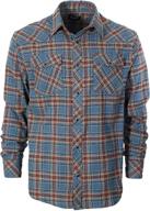 gioberti western brushed checkered charcoal men's clothing logo