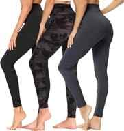 zoosixx high waisted leggings for women - tummy 👖 control soft athletic slim pants for yoga, workout, running, and cycling logo