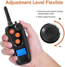 img 2 attached to DiroPet Dog Training Collar - Remote Shock Collar for Large, Medium & Small 🐶 Dogs | Beep, Vibration, and Shock Modes | 2500ft Remote Range | IPX7 Waterproof | Rechargeable