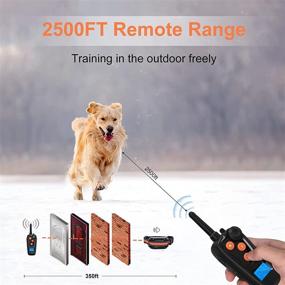 img 1 attached to DiroPet Dog Training Collar - Remote Shock Collar for Large, Medium & Small 🐶 Dogs | Beep, Vibration, and Shock Modes | 2500ft Remote Range | IPX7 Waterproof | Rechargeable