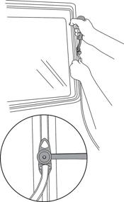 img 1 attached to Lisle 48600 Windshield Locking Strip Tool with Offset Design