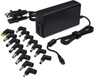 universal 65w 45w laptop charger with multi tips for hp asus lenovo acer dell samsung toshiba sony jbl ibm fujitsu gateway - extra long cable included logo