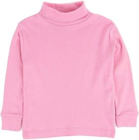 img 3 attached to 👕 Leveret Kids Solid Turtleneck Shirt - 100% Cotton, Various Colors (Sizes 2 Toddler-14 Years)