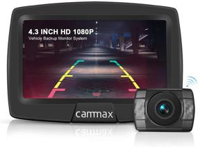 img 4 attached to Беспроводная видеокамера заднего вида CamMax для автомобиля 1080P с дисплеем 4,3 дюйма, водонепроницаемая с ночным видением, линиями маркировки движения назад - установка камеры заднего вида для автомобиля, грузовика, вэна, фургона, дома на колесах